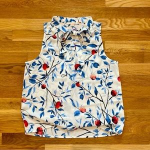 C&E Apple Bow Tie Neck Top